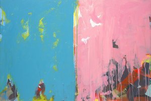 Colorblock 13 Oil painting by Jan Weiss