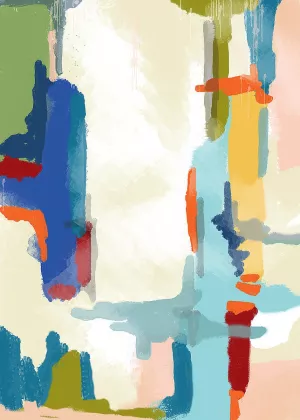 Deconstructed Landscape 1 by Jan Weiss Oil Painting