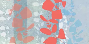 Dimensional Leaves by Jan Weiss Oil Painting