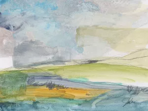 Earth Divided by Jan Weiss Oil Painting