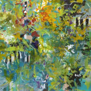 Garden Gate by Jan Weiss Oil Painting