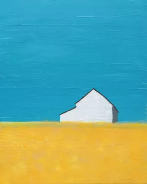 It’s a Barn by Jan Weiss Oil Painting