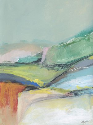June Hills Two by Jan Weiss Oil Painting