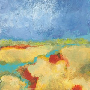 Meandering River Oil painting by Jan Weiss