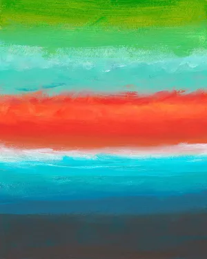 Night Coast Three by Jan Weiss Oil Painting