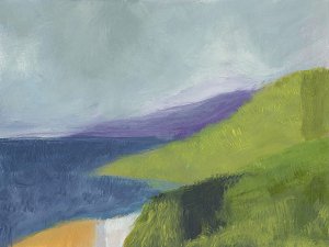 PCH 1 Central Coast by Jan Weiss Oil Painting