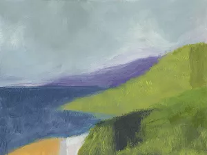 PCH 1 Central Coast by Jan Weiss Oil Painting