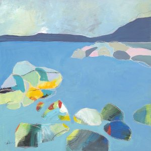 Sand Harbor Lake Tahoe 4 Oil painting by Jan Weiss