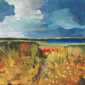 Spring Wildflowers Oil painting by Jan Weiss