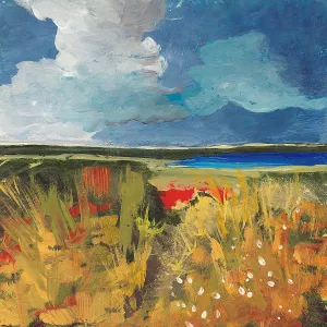 Spring Wildflowers by Jan Weiss Oil Painting
