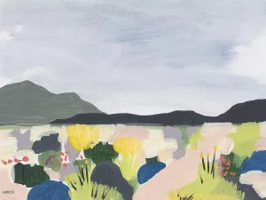 Take Root In The Arid Soil 3 by Jan Weiss Oil Painting