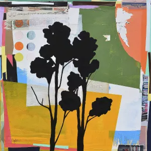 Treeform No. 1 by Jan Weiss Oil Painting
