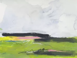 Waiting For Spring 2 by Jan Weiss Oil Painting