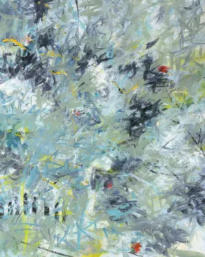 Winter Window by Jan Weiss Oil Painting