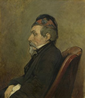 Portrait of Johan-Hendrick-Louis Meyer, Marine Painter by Jan Weissenbruch Oil Painting