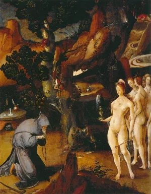 Temptation of St Anthony by Jan Wellens De Cock Oil Painting