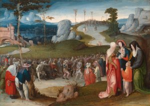 The Procession to Calvary by Jan Wellens De Cock Oil Painting