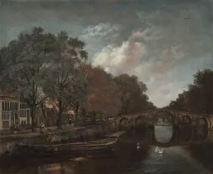 Herengracht, Amsterdam Oil painting by Jan Wijnants