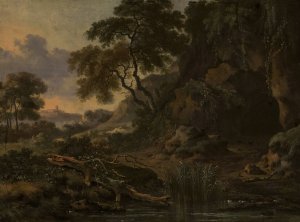 Landscape by Jan Wijnants Oil Painting