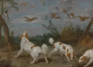 Partridge Hunt by Jan Wildens Oil Painting