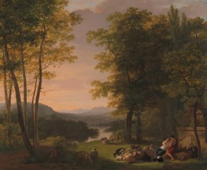 Arcadian Landscape by Jan Willem Pieneman Oil Painting