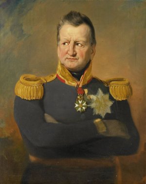 Portrait of Baron David Hendrik Chasse, Lieutenant-General by Jan Willem Pieneman Oil Painting