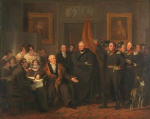 Triumvirate Assuming Power in the Name of the Prince of Orange, 21 November 1813 by Jan Willem Pieneman Oil Painting