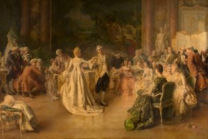 Minuet by Jan Willem Rosier Oil Painting
