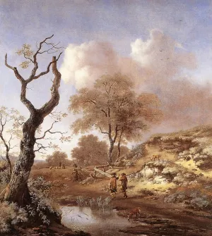 A Hilly Landscape Oil painting by Jan Wynants