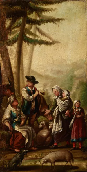 Idyll by Jan Zamojski Oil Painting