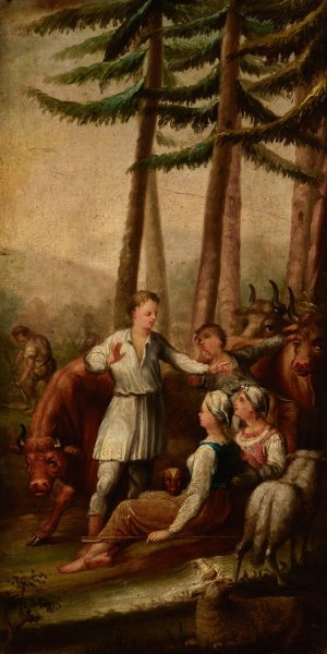 Idyll by Jan Zamojski Oil Painting