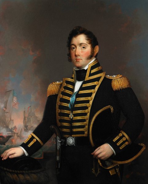 Oliver Hazard Perry  by Jane Stuart - Hand-Painted Oil Painting Reproduction