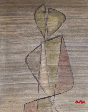The Kiss by Jankel Adler Oil Painting