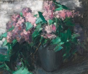 Lilacs by Janos Vaszary Oil Painting