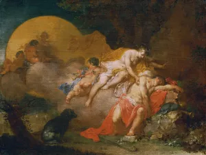 Luna und Endymion by Januarius Zick Oil Painting