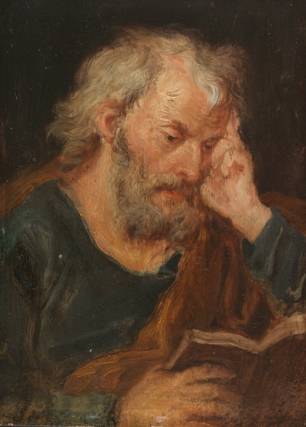 Main Product Photo of Reading Apostle Painting by Januarius Zick
