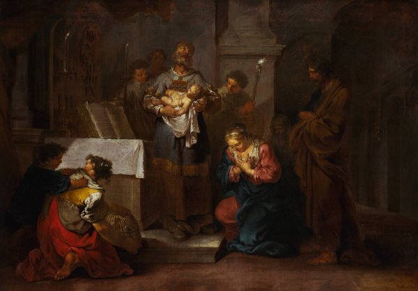 Main Product Photo of The Presentation in the Temple  Painting by Januarius Zick