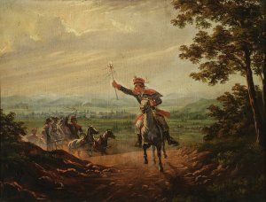 Cracovian wedding by January Suchodolski Oil Painting
