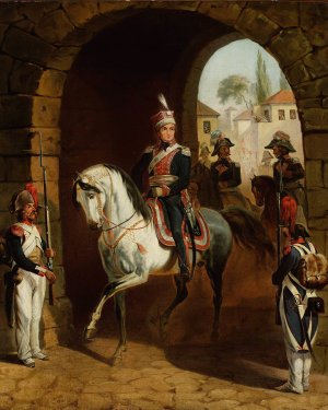 Entry of general Jan Henryk Dabrowski to Rome by January Suchodolski Oil Painting