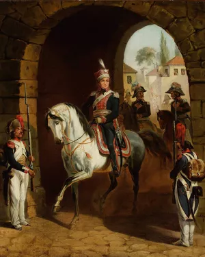 Entry of general Jan Henryk Dabrowski to Rome by January Suchodolski Oil Painting
