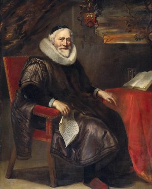Portrait of Cornelis Nuyts by Juergen Ovens Oil Painting