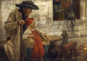 Familie aus dem Chodenland by Jaroslav Spillar Oil Painting