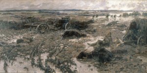 The Turkish retreat of Luleburgaz by Jaroslav Vesin Oil Painting