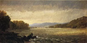 A View Upstream painting by Jasper Francis Cropsey