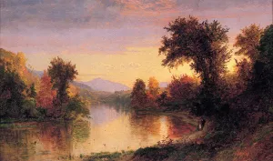 Autumn by the River by Jasper Francis Cropsey - Oil Painting Reproduction