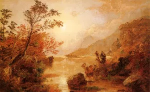 Autumn in the Highlands of the Hudson painting by Jasper Francis Cropsey