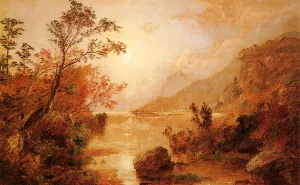 Autumn in the Highlands of the Hudson Oil painting by Jasper Francis Cropsey
