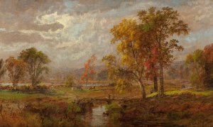 Autumn Landscape by Jasper Francis Cropsey Oil Painting