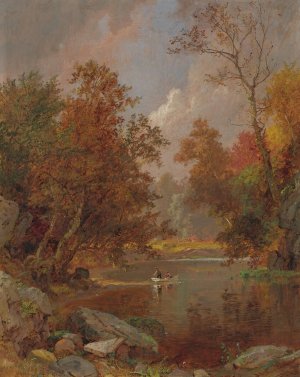 Autumn On The River by Jasper Francis Cropsey Oil Painting