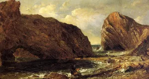 By the Sea, Lulworth by Jasper Francis Cropsey By the Sea, Lulworth by Jasper Francis Cropsey Oil Painting